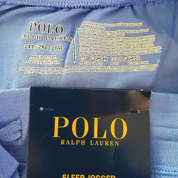 Polo Men 2XT Blue Atleasure Relax Soft Stretch Jogger Set New - Picture 6 of 6